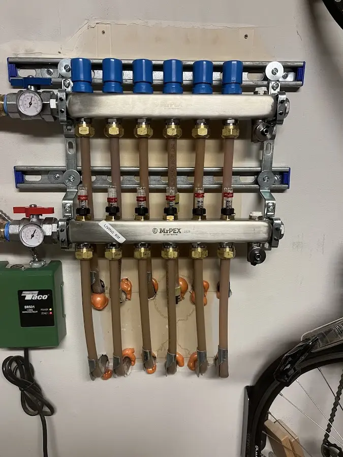 Plumber performing Gas Line Installation at a residential property in Sheffield